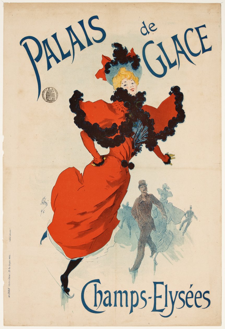 Palais de Glace Champs Elysées, Vorderansicht autorstwa Jules Cheret