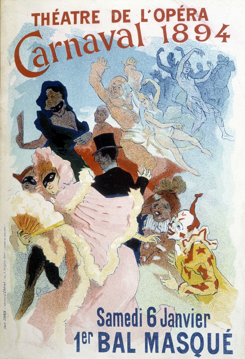 Plakat Cherreta na karnawał 1894 w Theatre de l