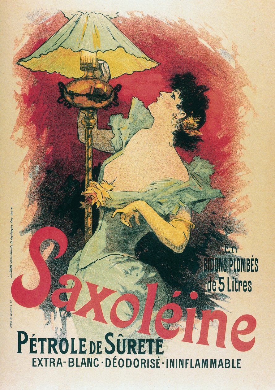 „Saksolein” 1891 (litografia) autorstwa Jules Cheret