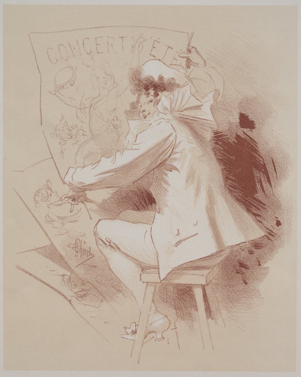 Koncert Letni, ok. godz. 1895-1900. autorstwa Jules Cheret