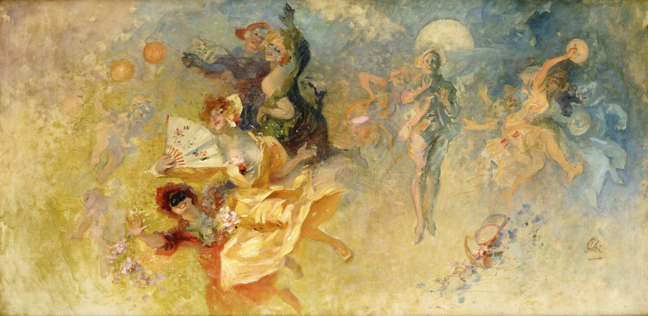 Bal maskowy, autorstwa Jules Cheret