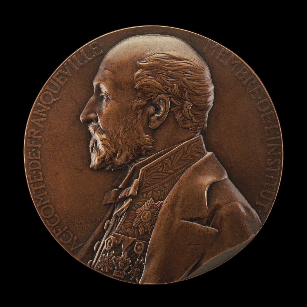 Amable-Charles Franquet, 1840-1919, hrabia Franqueville, 1893. autorstwa Jules Clement Chaplain