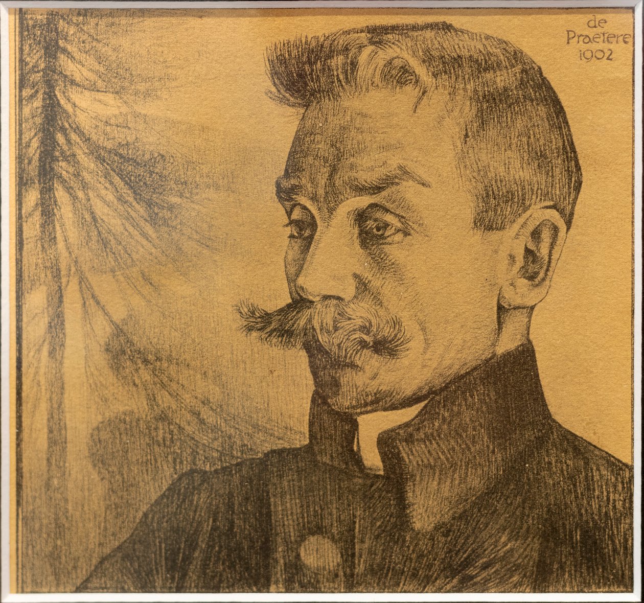 Portret pisarza Stijna Streuvelsa autorstwa Jules de Praetere