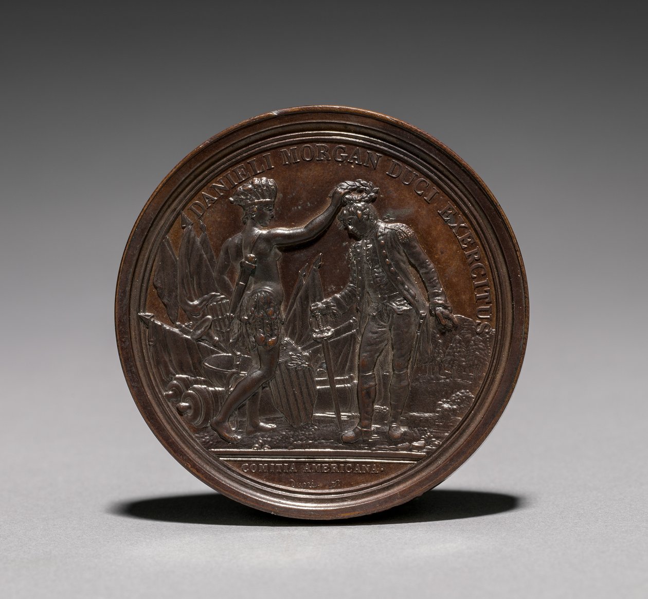 Medal: Daniel Morgan awers. autorstwa Jules Dupré