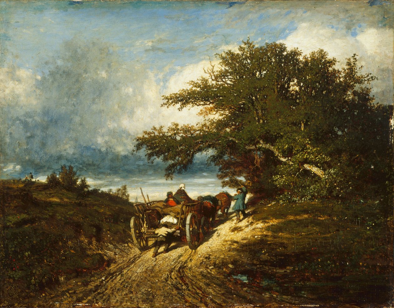 W drodze, 1856 autorstwa Jules Dupré