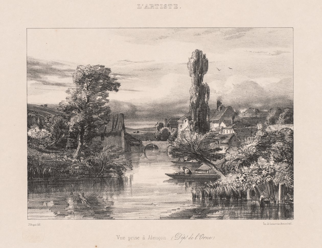 Widok z Alençon autorstwa Jules Dupré