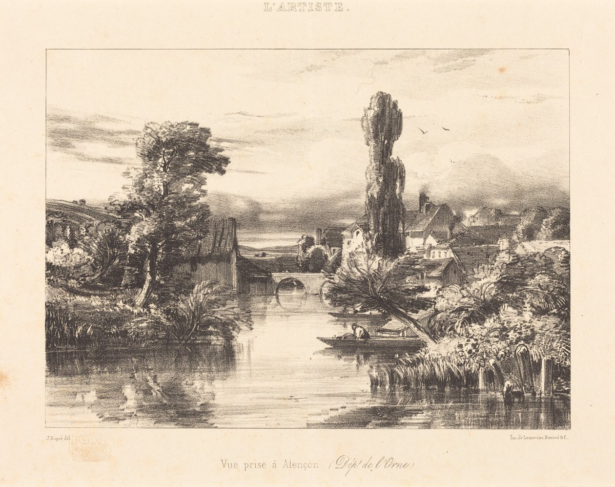 Widok na Alençon autorstwa Jules Dupré