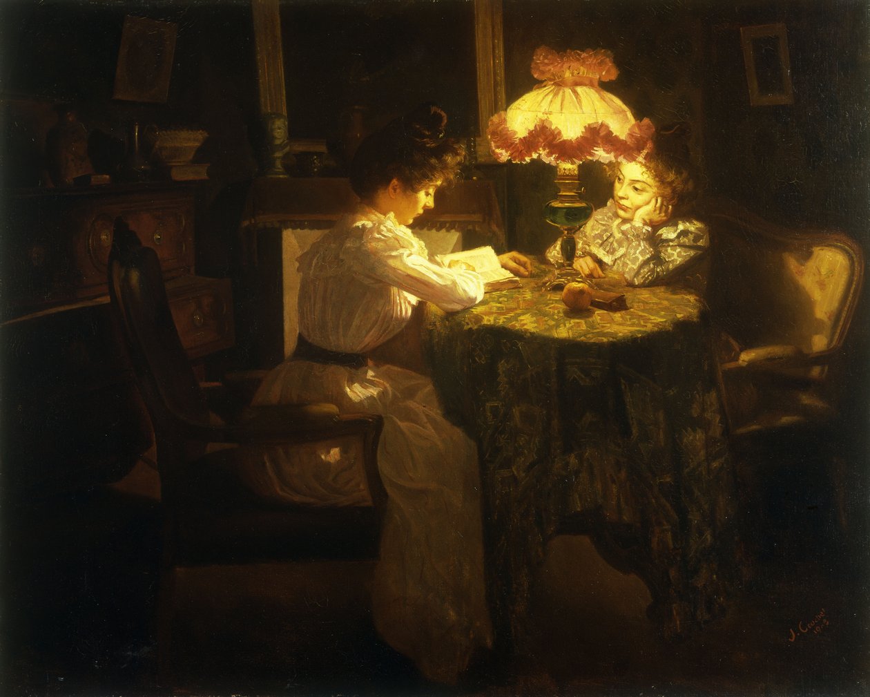 Światło lampy autorstwa Jules Emile Crochet