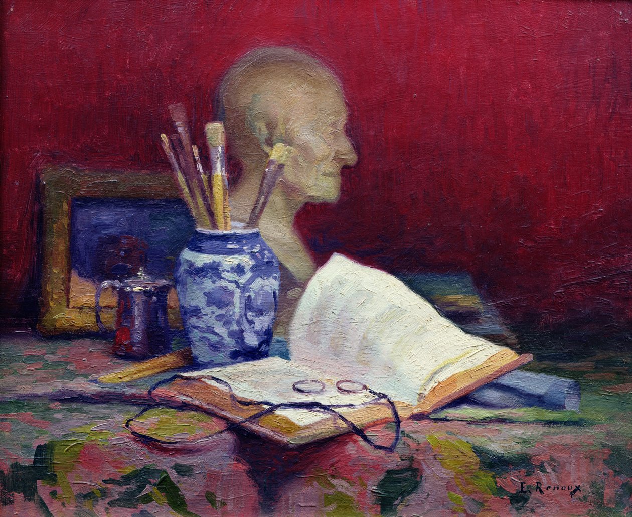 Martwa natura z głową Voltaire