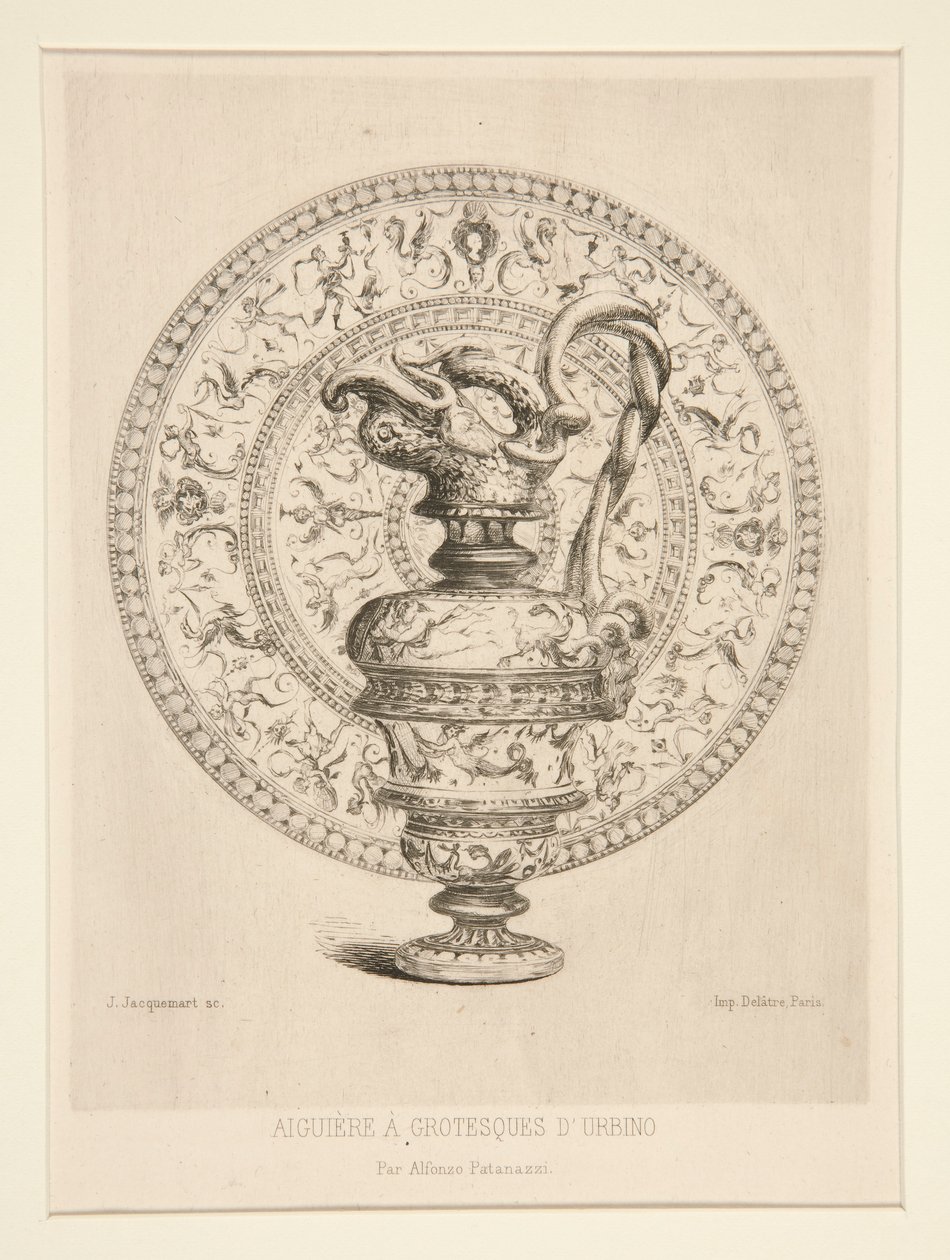 Ewer z Groteskami d autorstwa Jules Ferdinand Jacquemart
