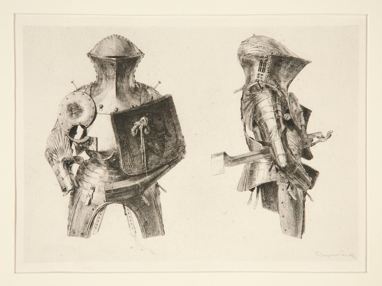 zbroja gladiatora autorstwa Jules Ferdinand Jacquemart