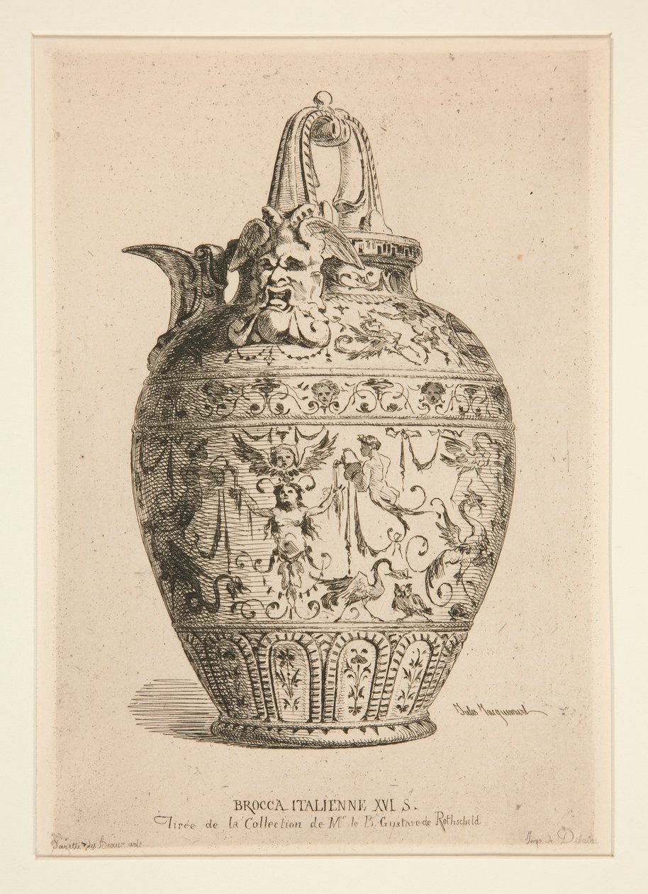 Włoska Brocca XVI S. autorstwa Jules Ferdinand Jacquemart