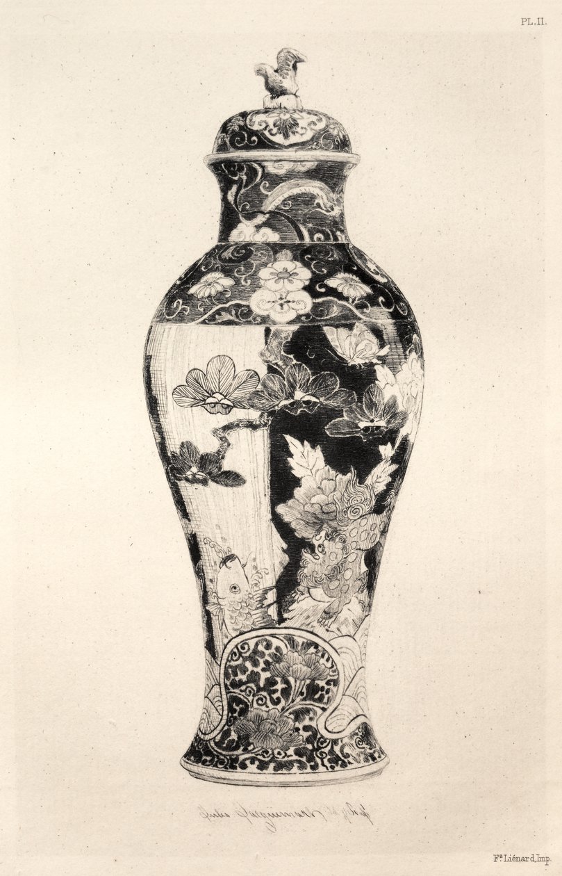 Historia sztuki ceramicznej: opisowe i filozoficzne studium ceramiki... Tablica III, 1877. autorstwa Jules Ferdinand Jacquemart
