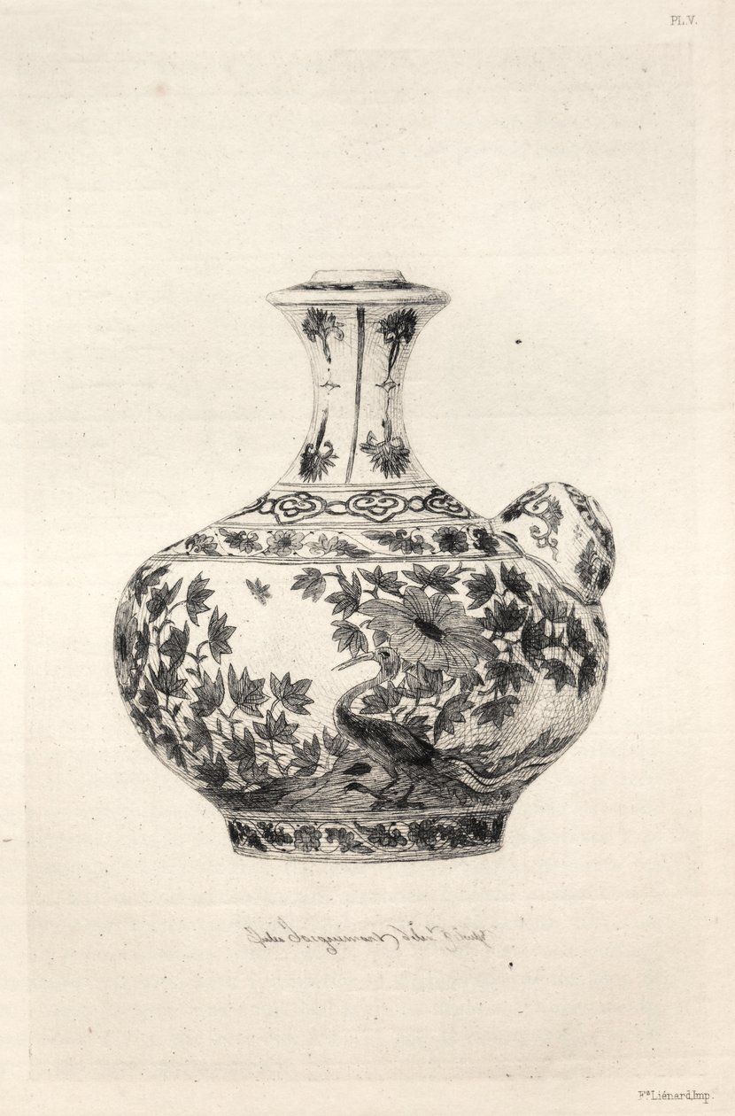 Historia sztuki ceramicznej: opisowe i filozoficzne studium ceramiki... Tablica VI, 1877. autorstwa Jules Ferdinand Jacquemart