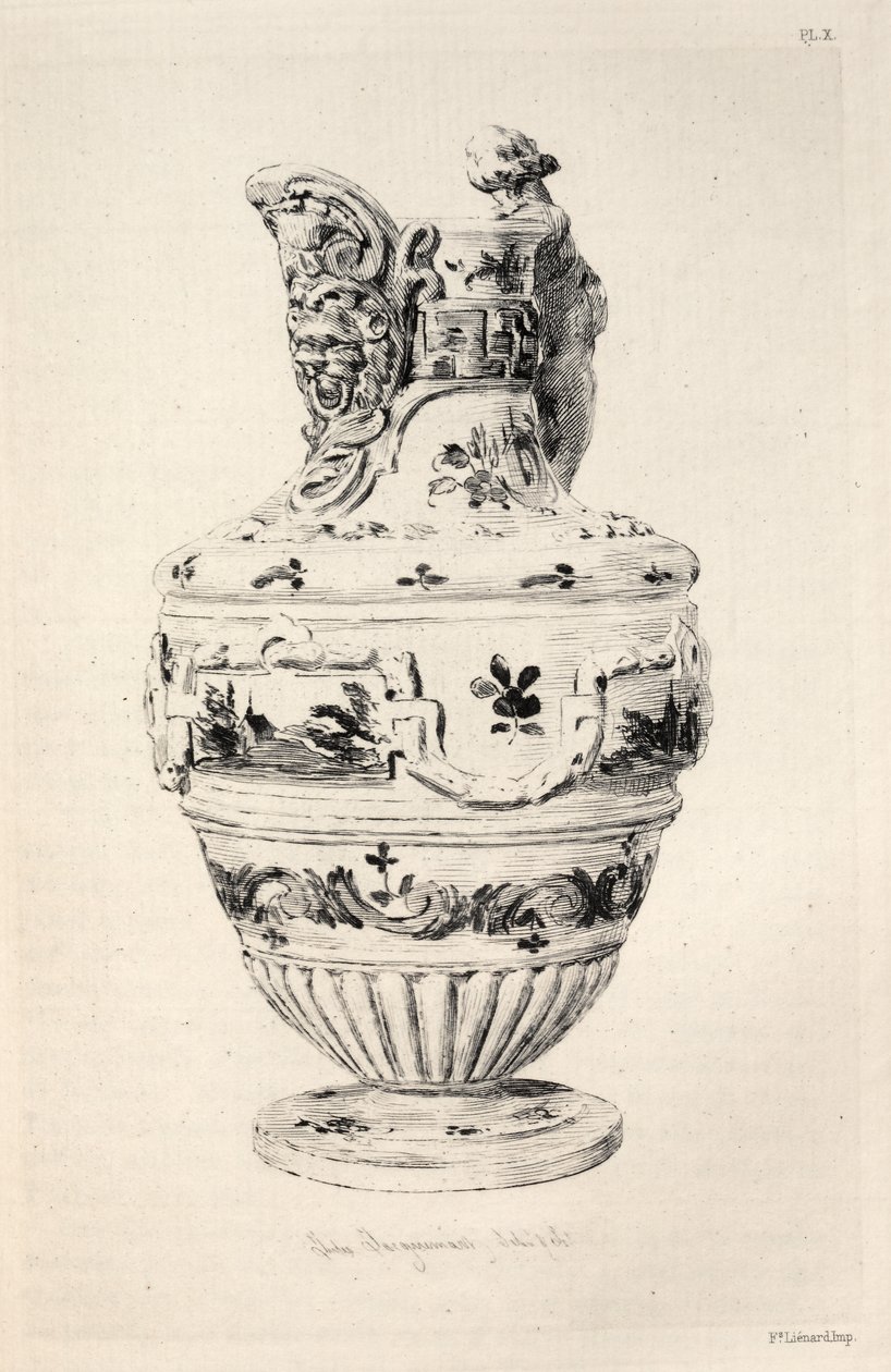 Historia sztuki ceramicznej: opisowe i filozoficzne studium ceramiki... Płyta X, 1877. autorstwa Jules Ferdinand Jacquemart