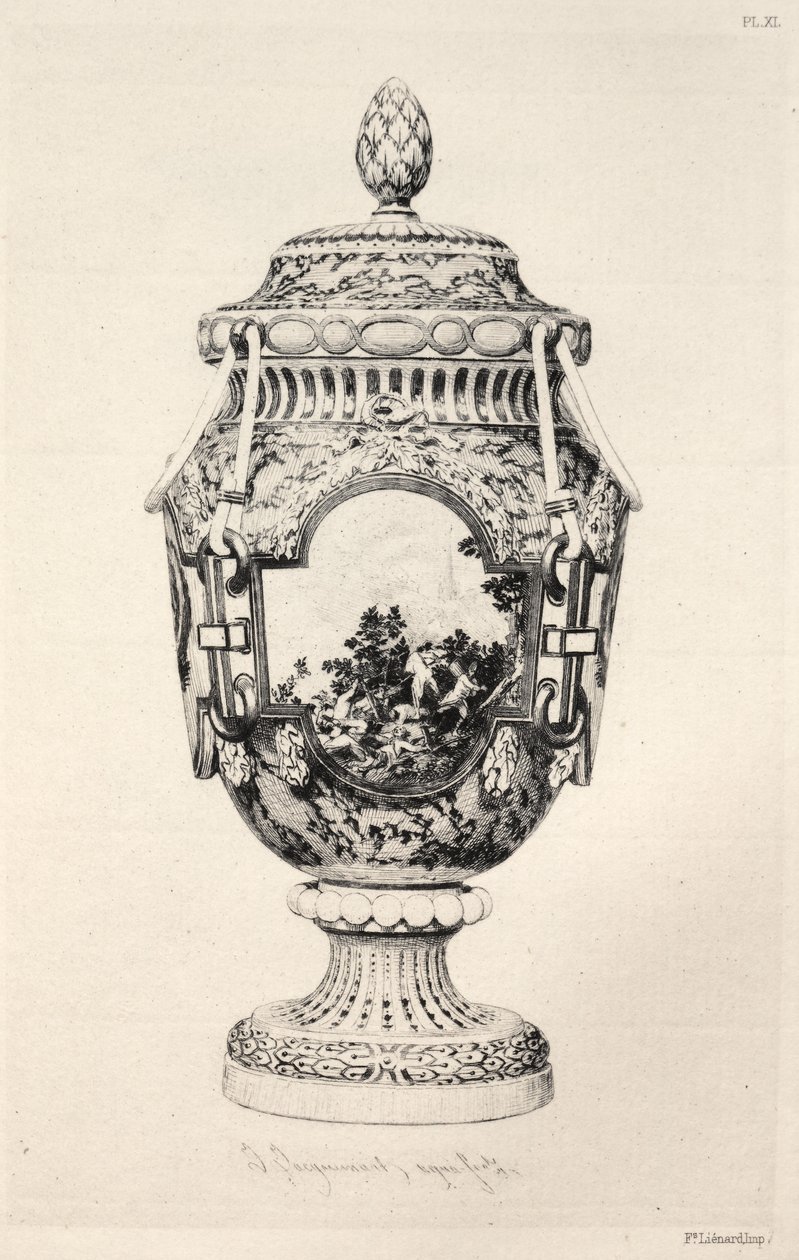 Historia sztuki ceramicznej: opisowe i filozoficzne studium ceramiki... Tablica XI, 1877. autorstwa Jules Ferdinand Jacquemart
