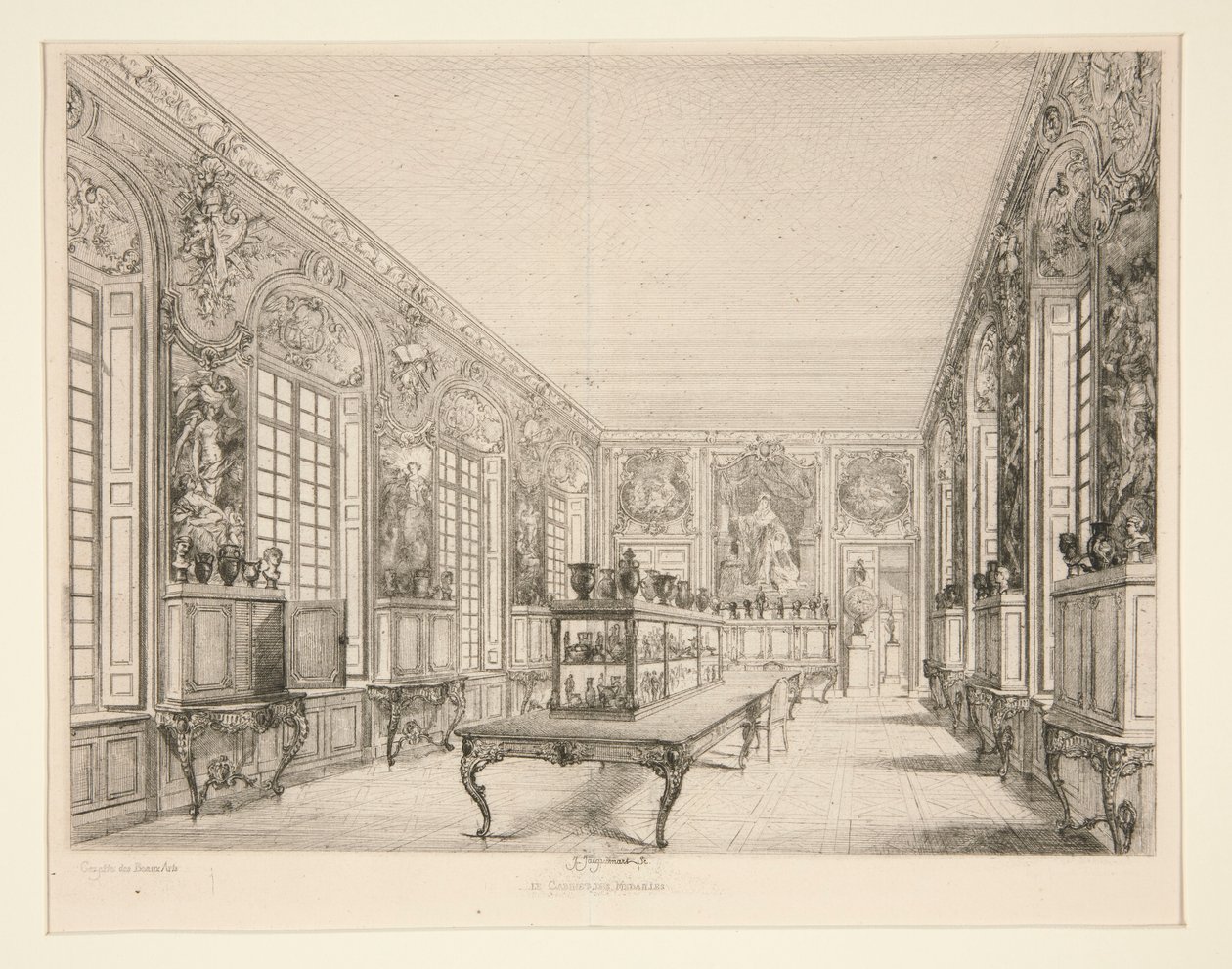 Le Cabinet des Medalilles autorstwa Jules Ferdinand Jacquemart