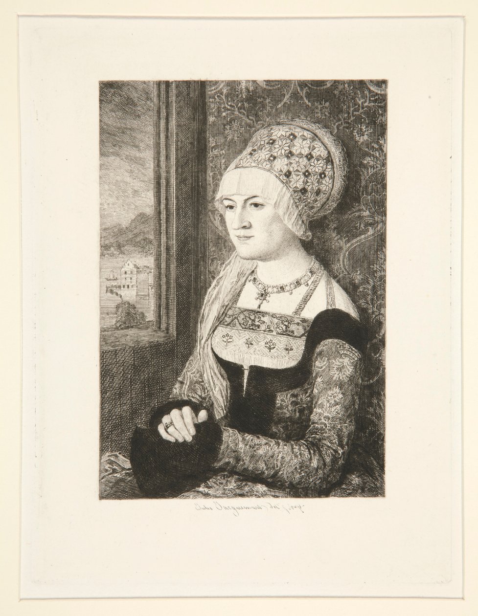 Portret kobiety autorstwa Jules Ferdinand Jacquemart