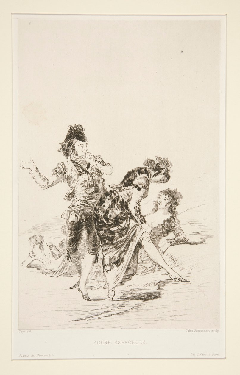 Scène espagnole (scena hiszpańska) autorstwa Jules Ferdinand Jacquemart
