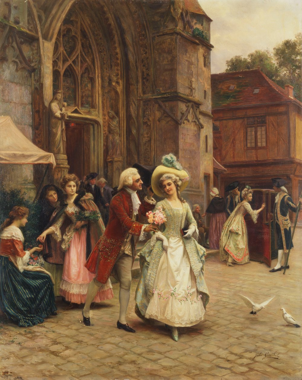 Flirt autorstwa Jules Girardet