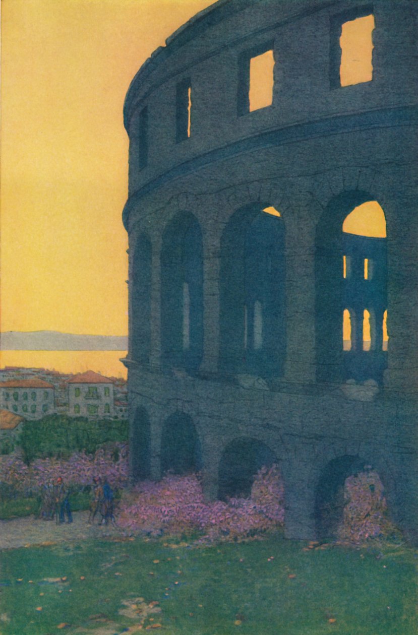 Amfiteatr Rzymski w Pola, 1913 autorstwa Jules Guerin