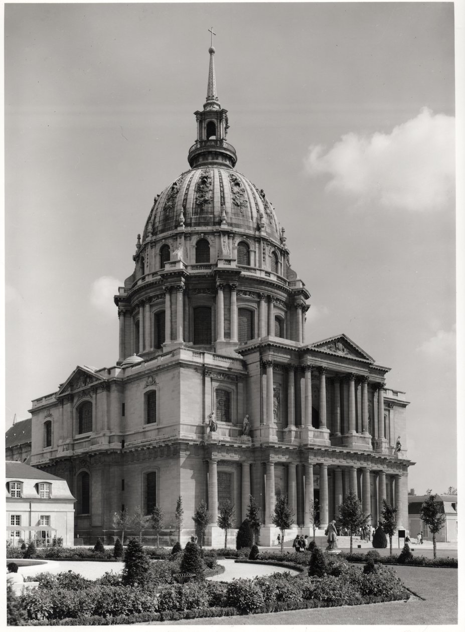 Fasada kościoła św. Ludwika, Dome des Invalides, 1679-1706 autorstwa Jules Hardouin Mansart