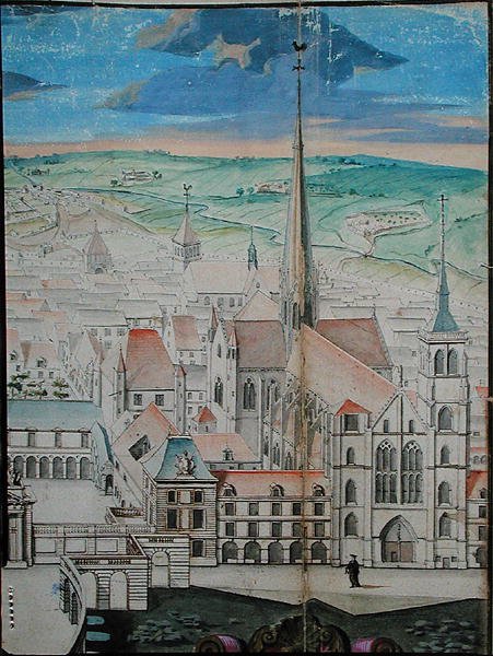 Pałac Książąt Burgundii w Dijon przed renowacją przez Mansart autorstwa Jules Hardouin Mansart