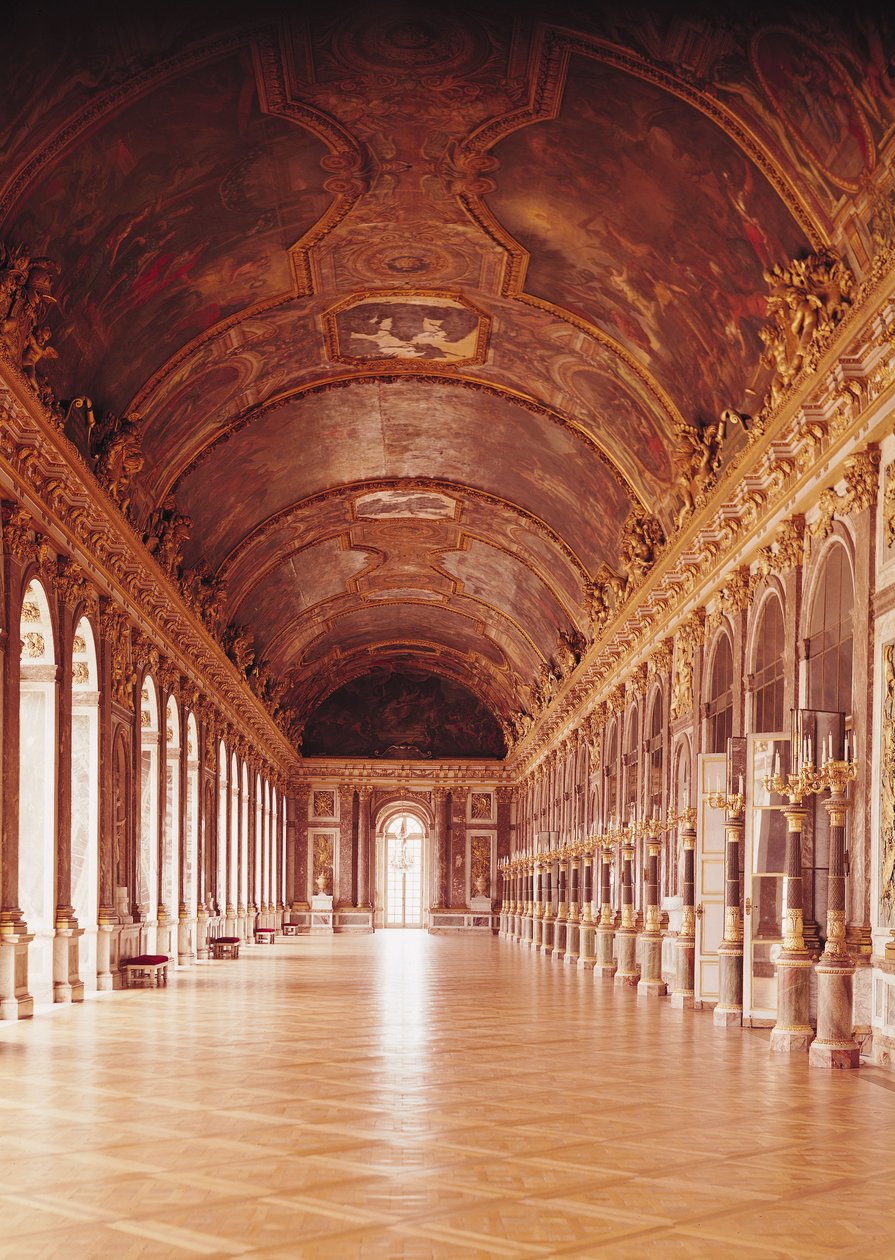 Galerie des Glaces (Sala Lustrzana) 1678-84 autorstwa Jules Hardouin Mansart