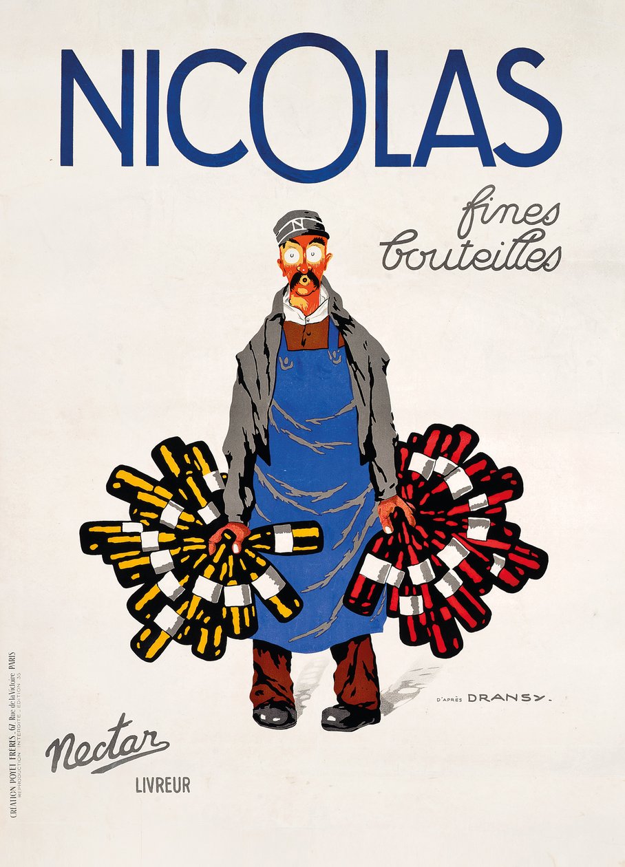 Nicolas, Nektar, ok. 1930 (kolor lito) autorstwa Jules Isnard Dransy