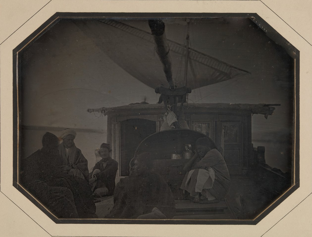 Cange Under Sail na Nilu Monsieur Itier, 1845-46. autorstwa Jules Itier