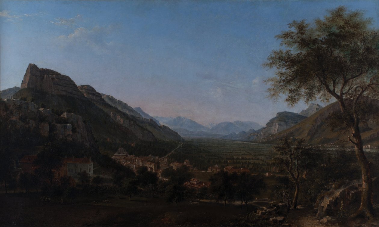 Voreppe i dolina Isère 1853 (olej na płótnie) autorstwa Jules Jean Baptiste Guedy