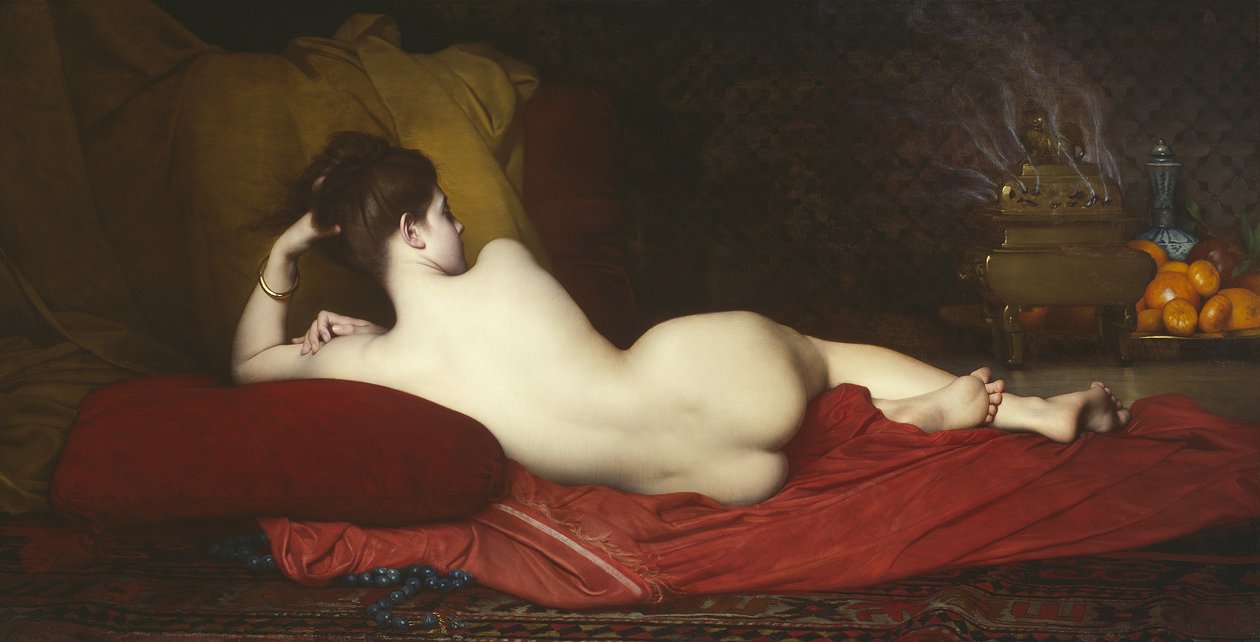 Odaliska, 1874 autorstwa Jules Joseph Lefebvre