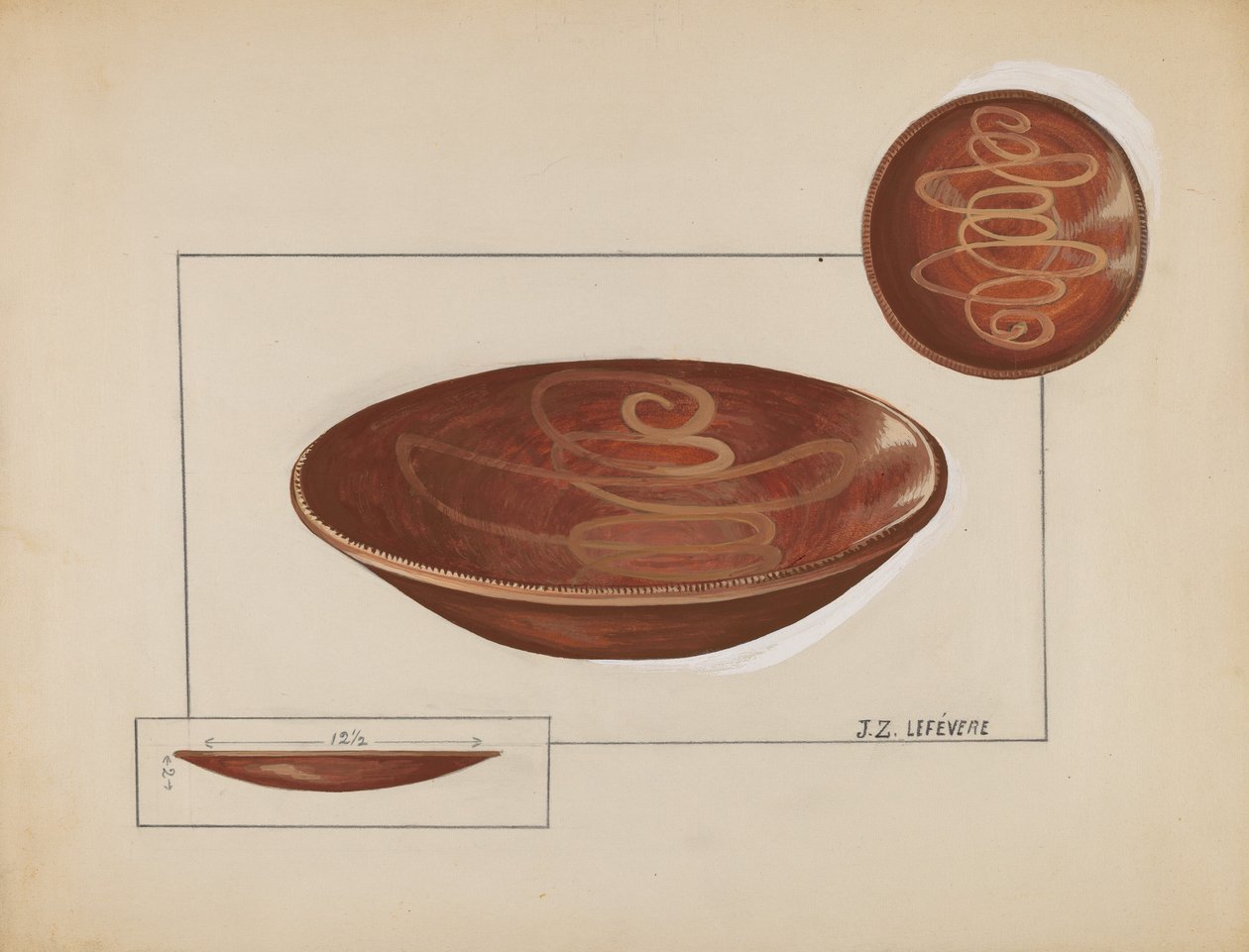 Talerz Ciasto autorstwa Jules Lefevere