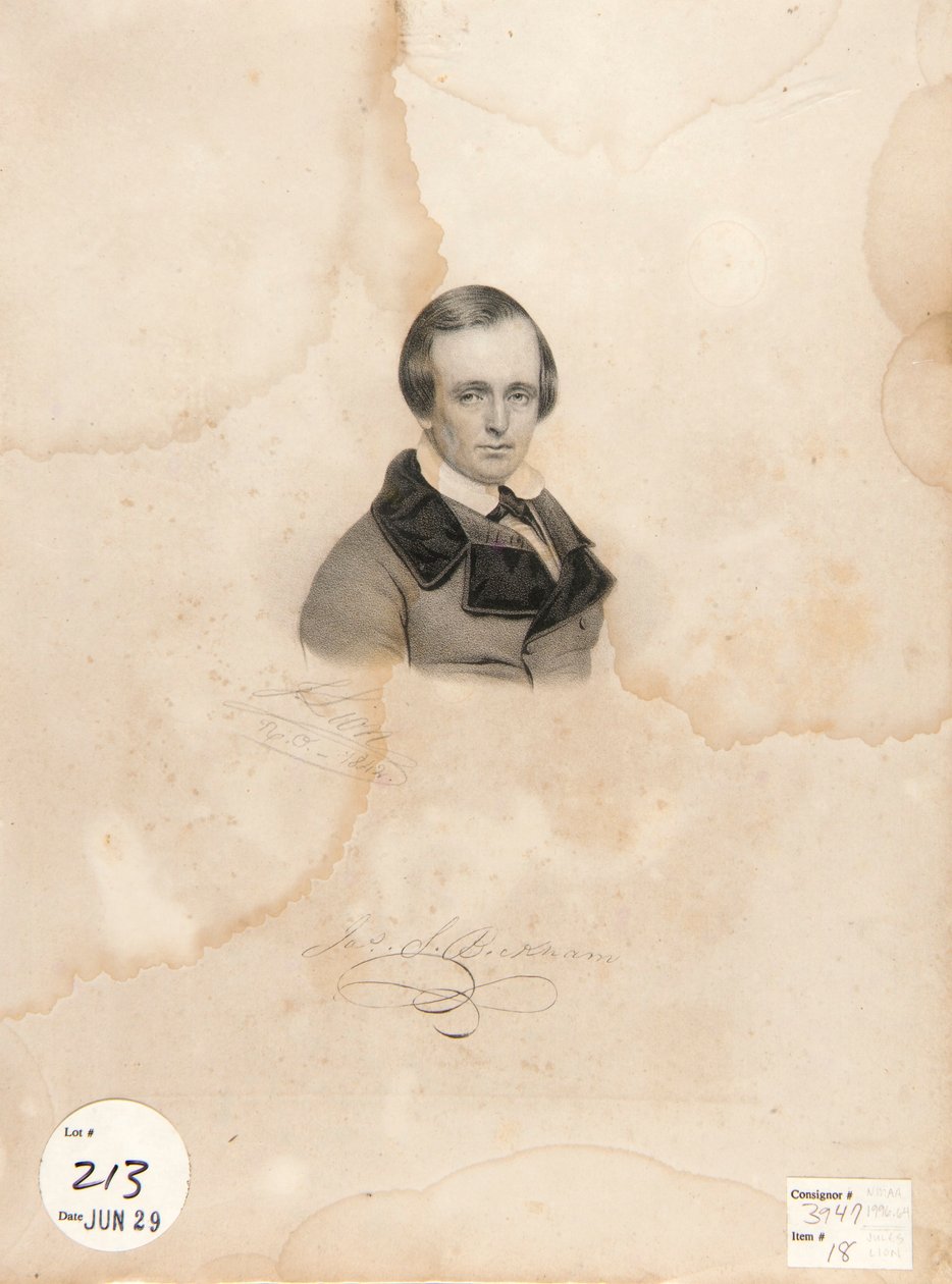 Portret Jamesa S. Beckhama autorstwa Jules Lion
