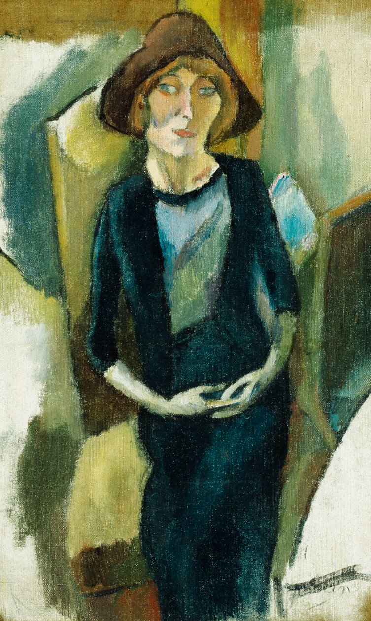 Hermin w błękicie, 1916 autorstwa Jules Pascin