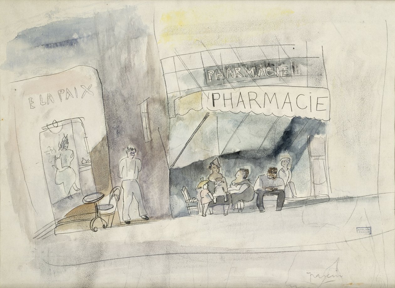 Apteka, autorstwa Jules Pascin
