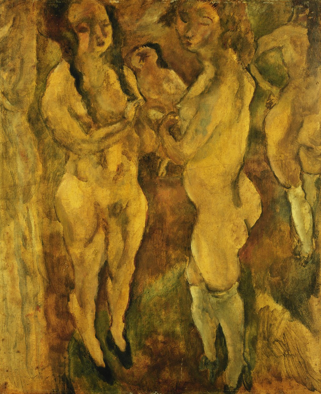 Nagie kobiety; Nagie kobiety, 1921-1923 autorstwa Jules Pascin