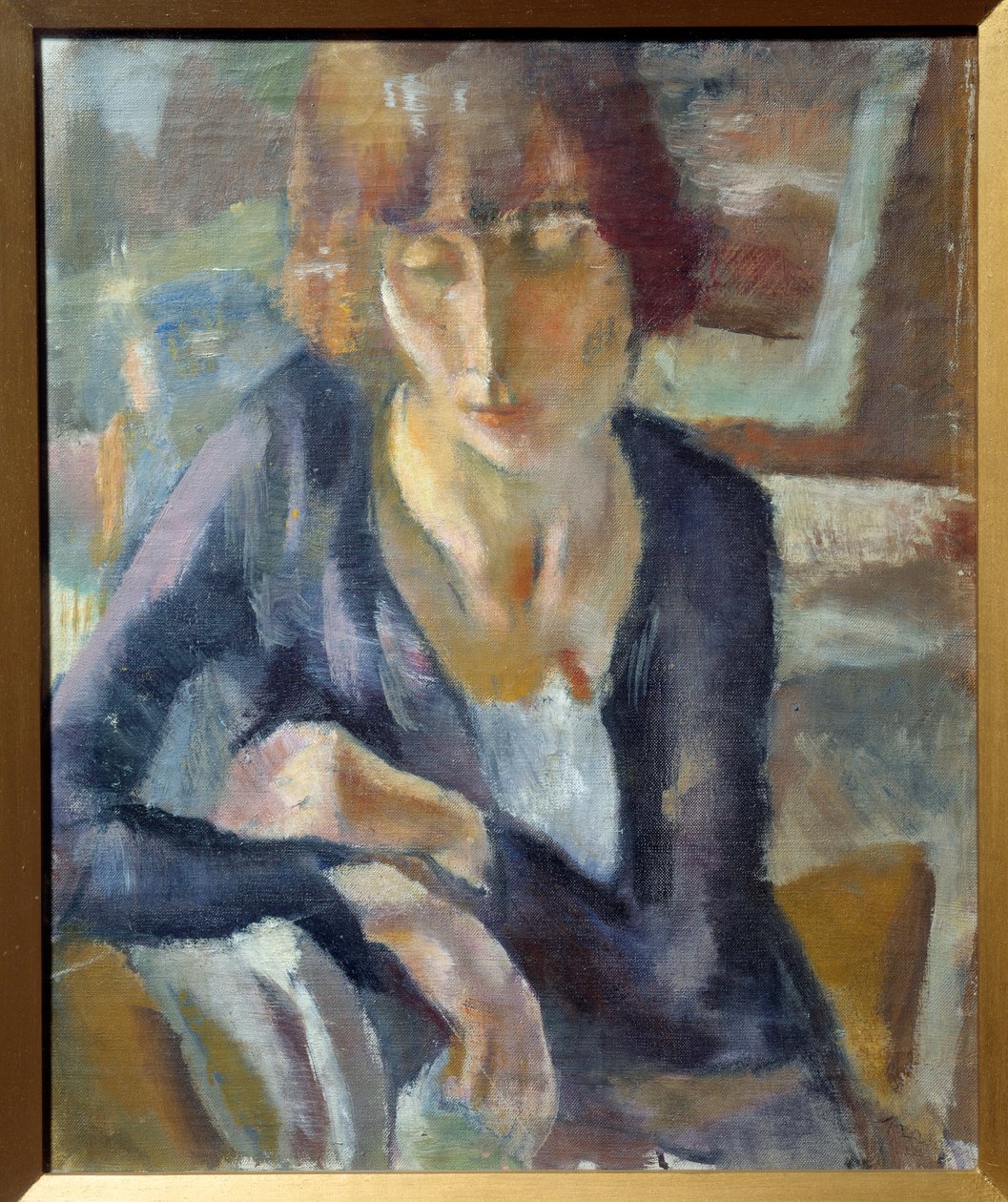 Portret Hermine David Obraz Julesa Pascina (1885-1930), XX w. niedz. 0,52x0,43 m Lyon, Musee des Beaux Arts autorstwa Jules Pascin