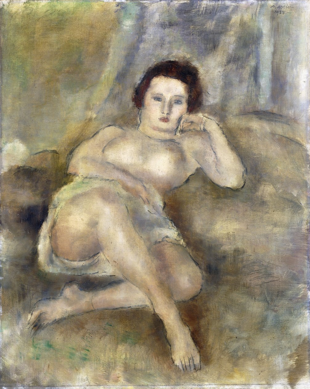 Leżąca dziewczyna, 1925 autorstwa Jules Pascin