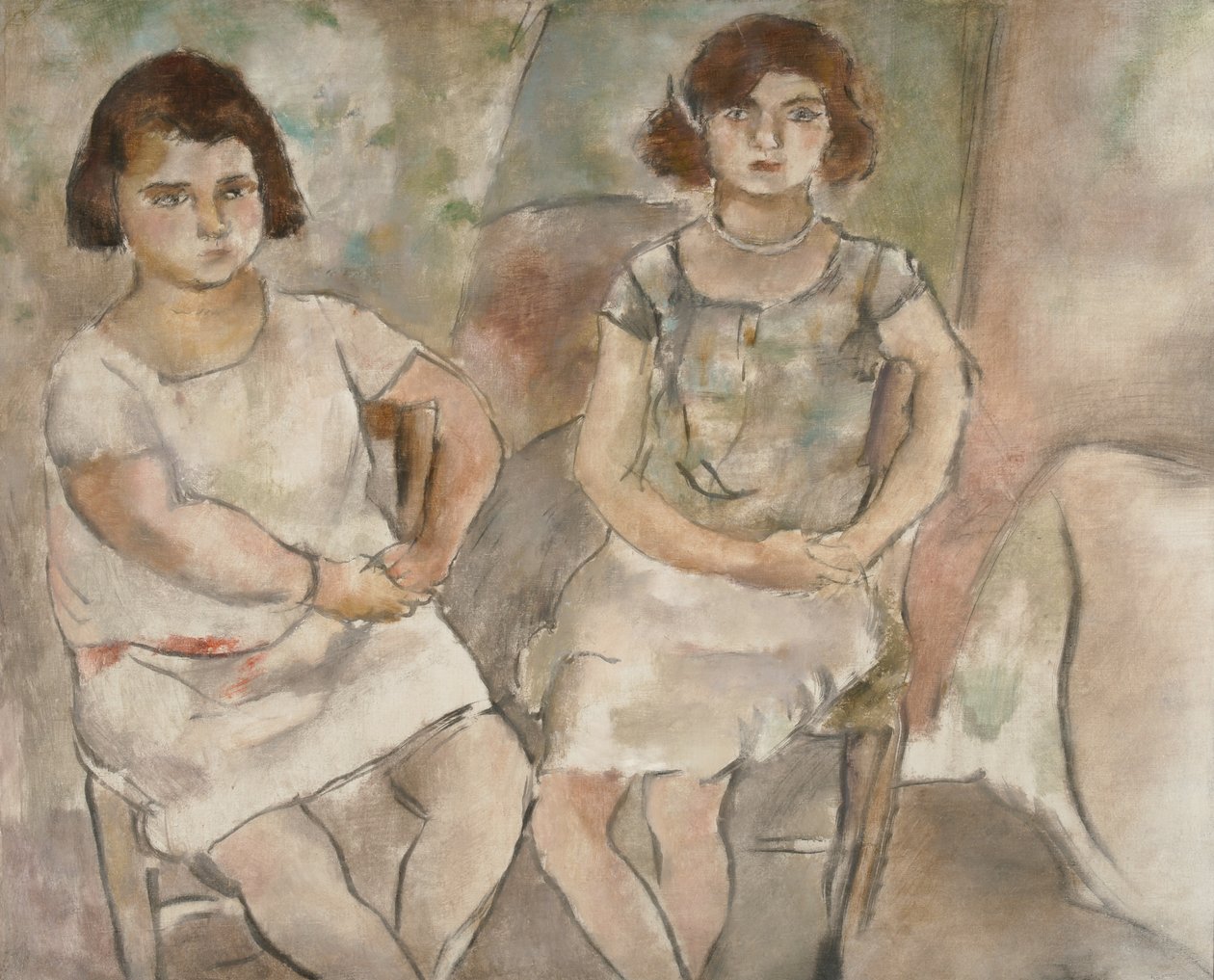 Rozeta i Nana, 1925 autorstwa Jules Pascin