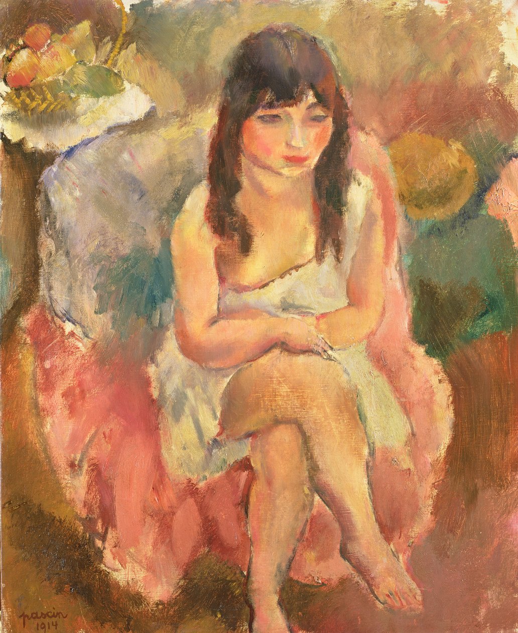 Siedząca postać, 1914 autorstwa Jules Pascin