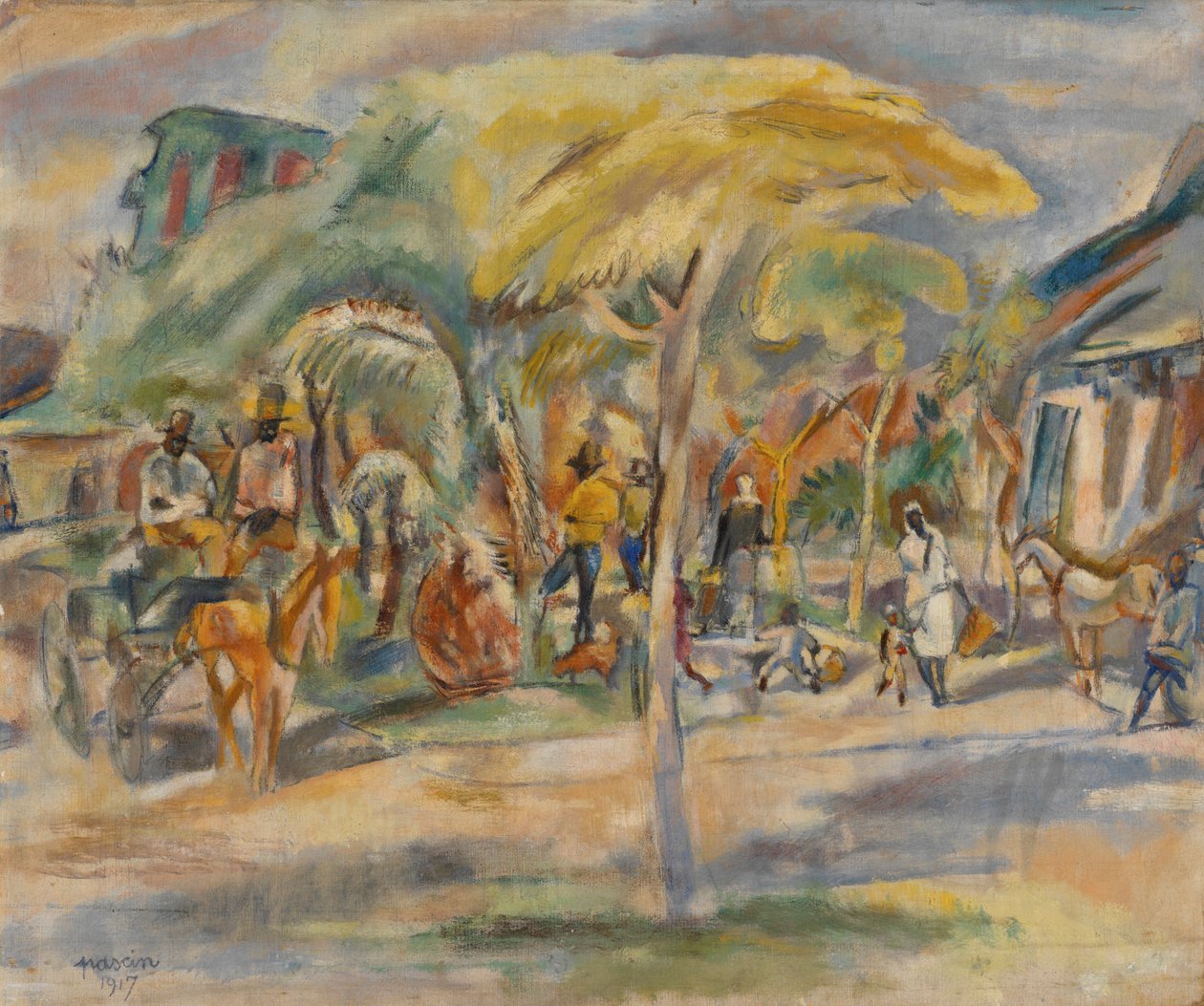 Południowy krajobraz autorstwa Jules Pascin