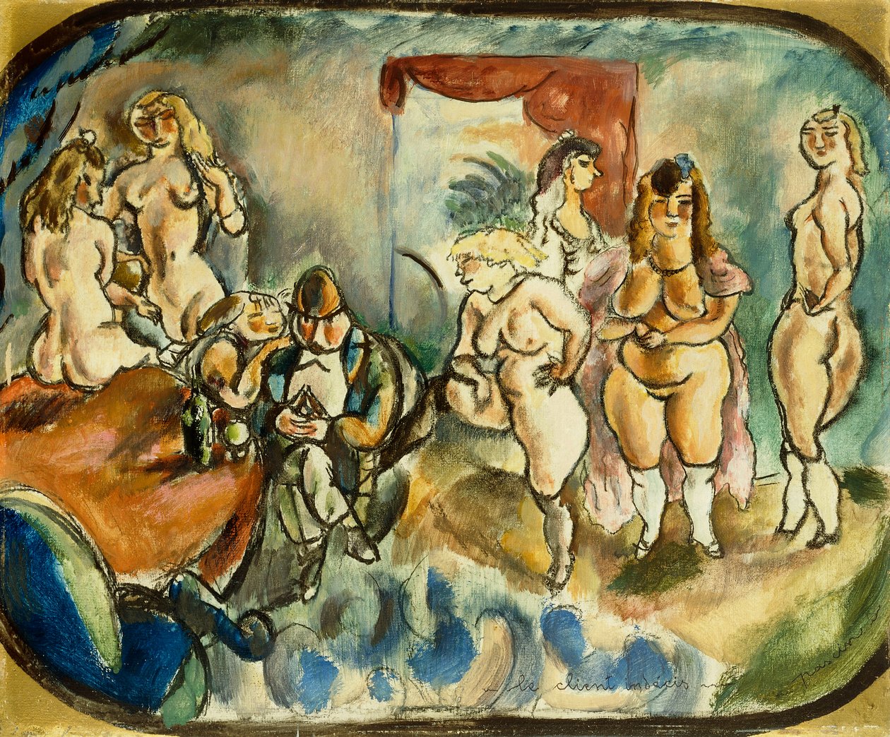 Klient roztrząsania autorstwa Jules Pascin