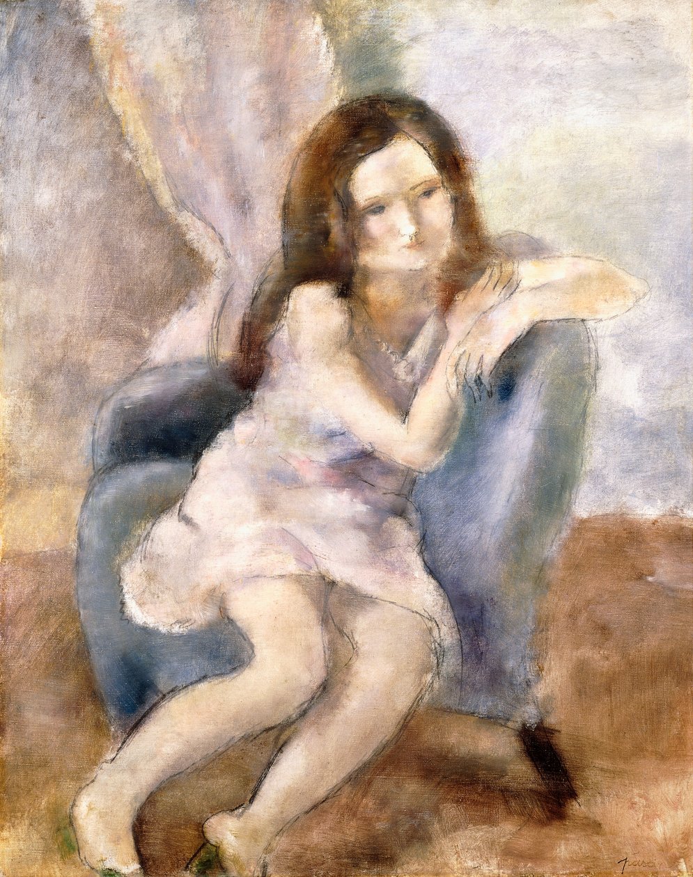Siedząca kobieta, 1925-26 autorstwa Jules Pascin