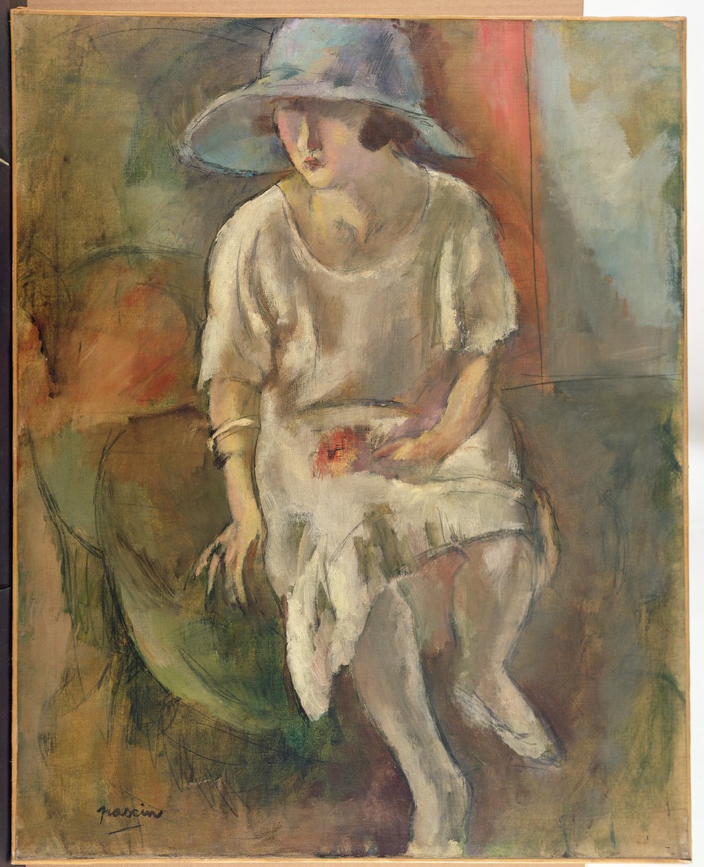 Kobieta w kapeluszu, ok. 1920 autorstwa Jules Pascin