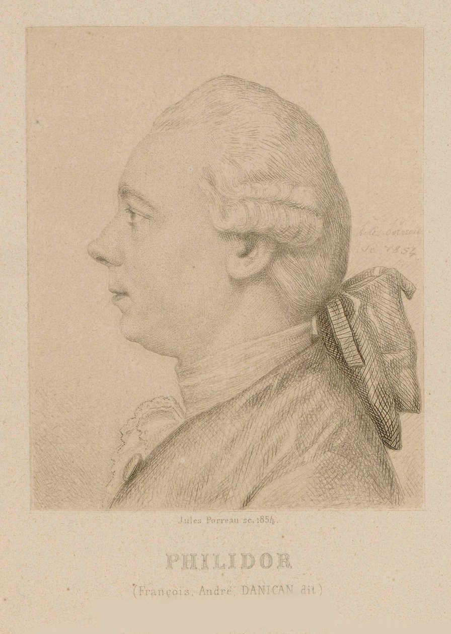 Portret François-André Danicana Filidora 1726-1795. autorstwa Jules Porreau