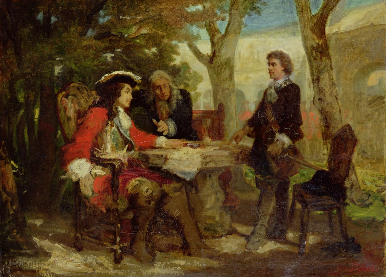 Spotkanie Jeana Cavaliera (1681-1740) z Claude Louis Hector (1653-1734) księciem Villars autorstwa Jules Salles Wagner