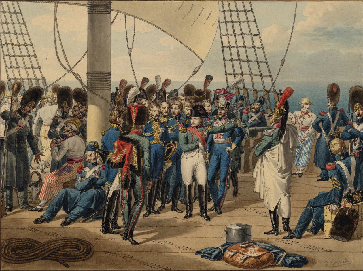 Napoleon powracający z wyspy Elba, 1815 autorstwa Jules Vernet