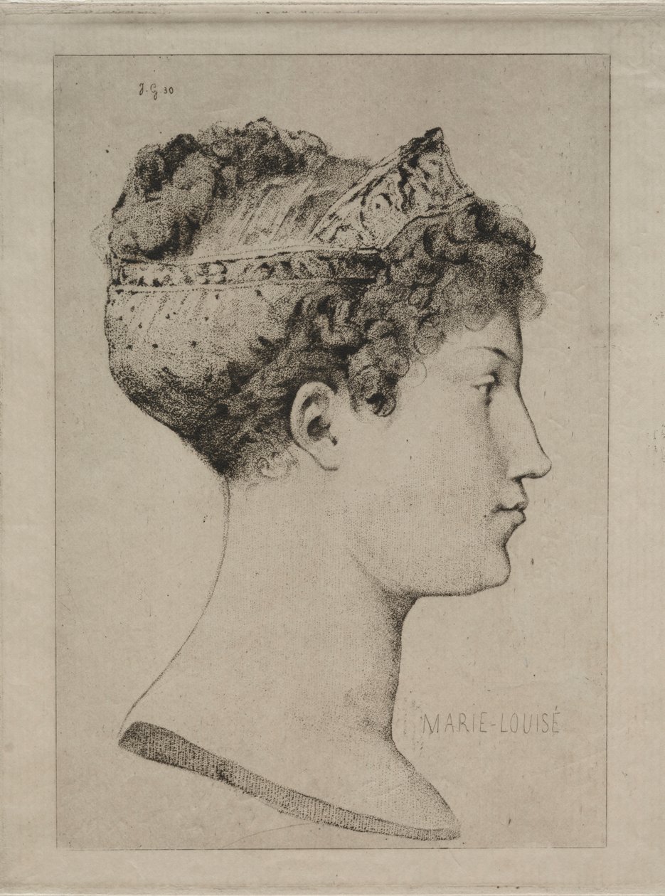 Marie Louise w profilu autorstwa Jules de Goncourt