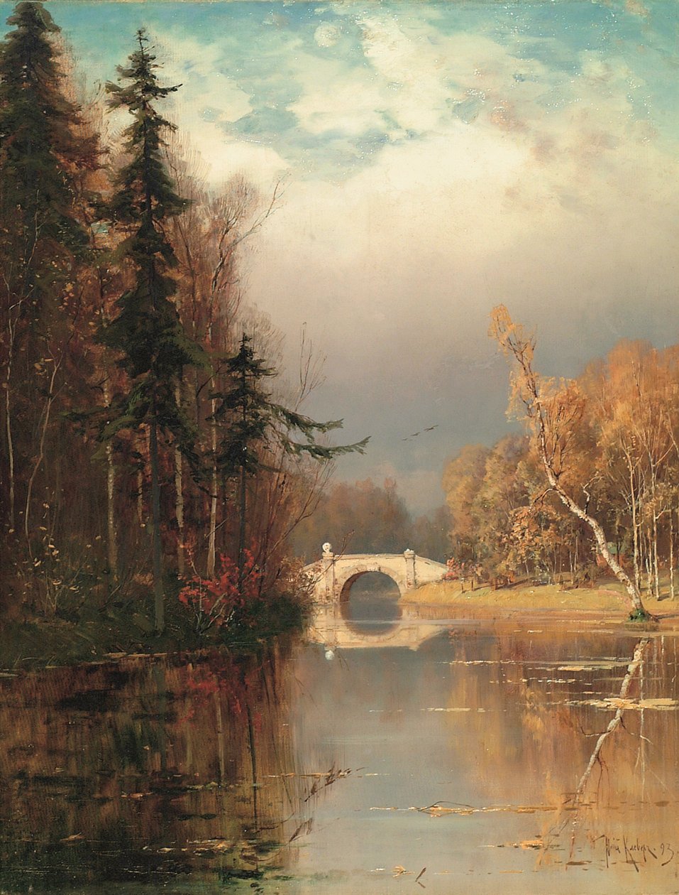 Park jesienią, 1893 autorstwa Juli Julievich Klever